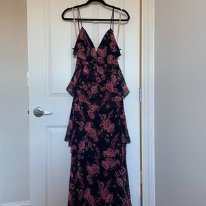 Fame and Partners Wyatt Floral Tiered Gown